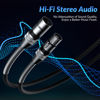 Picture of XLR to XLR Cable 150 Feet, Premium XLR Microphone Cable, Long Heavy Duty 22AWG OFC XLR Male to Female Cord, 3-Pin Shielded Mic Speaker Cable, Zinc Alloy Connectors, Metal Spring SR, Black