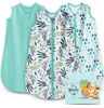 Picture of Cute Castle Baby Sleep Sack 18-24 Months - Lightweight 100% Cotton 2-Way Zipper TOG 0.5 Infant Wearable Blanket, Newborn Essentials Toddler Sleep Clothes (3 Pack Green)