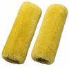 Picture of OGLAND 2 Pack Real Sheepskin Wool Car Seat Belt Pads for Auto Car Seat Belt, Soft Shoulder Pad, Neck Cushion Protector, Genuine Natural Merino Wool (Lemon Yellow)