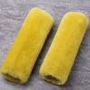 Picture of OGLAND 2 Pack Real Sheepskin Wool Car Seat Belt Pads for Auto Car Seat Belt, Soft Shoulder Pad, Neck Cushion Protector, Genuine Natural Merino Wool (Lemon Yellow)