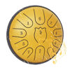 Picture of Rain Drum for Outside Garden,Steel Tongue Drum 6 Inche 11 Note Steel Drums Rain Chime,Raindrop Drum,with Soft Bag,Music Book,2 Mallets（Yellow）
