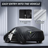 Picture of Migaven 6 Layers Car Cover Custom Fit for Model 3 Car Cover 2017-2023 Waterproof Full Exterior Cover Rain Snow Protection with Charging Port Ventilated Mesh Door Zipper