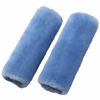 Picture of OGLAND 2 Pack Natural Fur Comfort Auto Authentic Sheepskin Car Seat Belt Pads for Adults, Soft Texture Shoulder Neck Cushion Pad Protector, Genuine Australia Merino Wool Cover (Sky Blue)