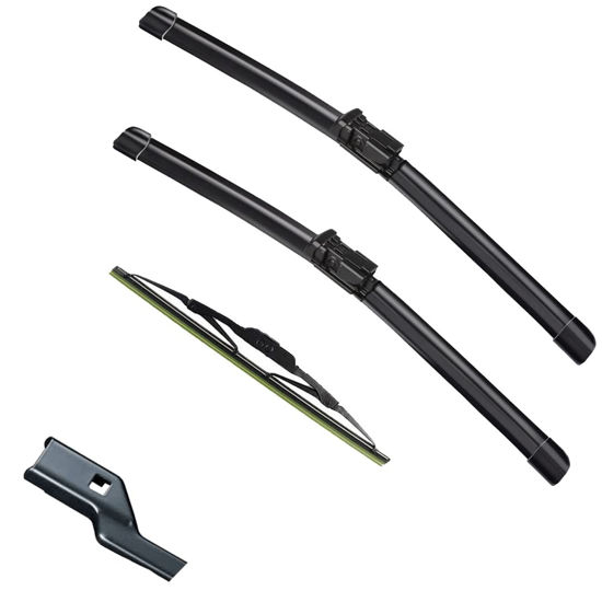 Picture of 3 Factory Wiper Blades Replacement for Terrain Equinox Chevrolet Equinox 2010-2017 Original Equipment Windshield Wiper Blades Set - 24"/17"/13" (Set of 3) Top Lock