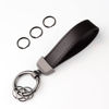 Picture of Turcee Leather Car Keychain,Creative Personality Leather Car Key Fob,Car Accessories Universal Key Fob Keychain for Men and Women (Black)