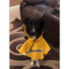 Picture of NACOCO Large Dog Raincoat Adjustable Pet Water Proof Clothes Lightweight Rain Jacket Poncho Hoodies with Strip Reflective (M, Yellow)