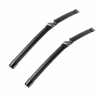 Picture of 2 Wipers Factory Replacement For VW Volkswagen Touareg 2004-2007,Porsche Cayenne 2003-2006 Original Equipment Windshield Wiper Blades Set - 26"+26" Side Lock (Set of 2) Not for J HOOK