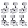 Picture of SAPHUE 3+3 Semi-closed Guitar Tuners String Tuning Pegs Keys Machine Heads Set for for Acoustic or Electric Guitar (Chrome)