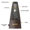 Picture of AODSK Mechanical Metronome Black Universal Metronome for Piano Guitar Violin Drums and Other Instruments Standard Loud Sound