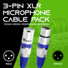 Picture of GearIT XLR to XLR Microphone Cable (100 Feet, 1 Pack) XLR Male to Female Mic Cable 3-Pin Balanced Shielded XLR Cable for Mic Mixer, Recording Studio, Podcast - Blue, 100Ft, 1 Pack