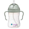Picture of b.box Sippy Cup with Weighted Straw. Drink from any Angle, Leak Proof, Spill Proof, Easy Grip. BPA Free, Dishwasher Safe. For Babies 6m+ to Toddlers (Sage, 8oz)