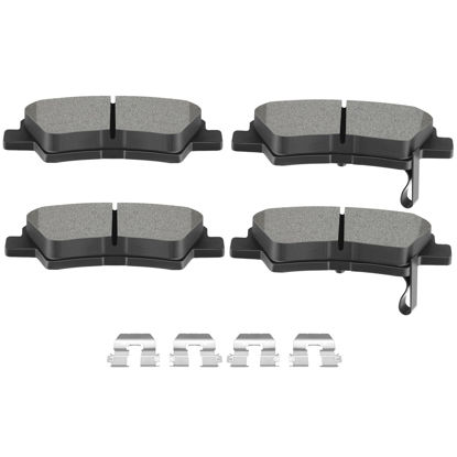 Picture of SCITOO D1544 Rear Semi-Metal Brake Pads Sets Fit For Hyundai Accent/Elantra/Elantra GT/Sonata/Veloster,For Kia Cadenza/Forte/Forte Koup / Forte5 / Optima/Rio/Soul