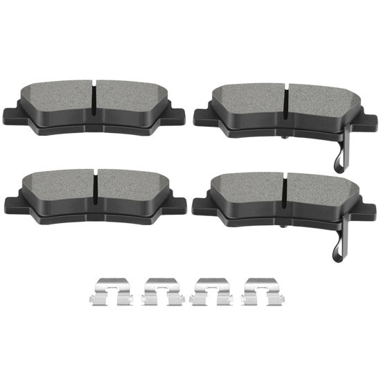 Picture of SCITOO D1544 Rear Semi-Metal Brake Pads Sets Fit For Hyundai Accent/Elantra/Elantra GT/Sonata/Veloster,For Kia Cadenza/Forte/Forte Koup / Forte5 / Optima/Rio/Soul