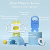 Picture of Momcozy Baby Teether Toys, Water Fillable Teether Silicone Cold Teether, Baby Teething Toys Chill Teether, Baby Water Teether for Teething Relief 0-12 Months, Blue and Yellow 2 Pcs