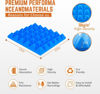 Picture of SAIQIANG Sound Proof Foam Panels for Walls 2"×12"×12" High-Density - Soundproof Wall Panels Sound Absorbing - Sound Proof Panels for Walls for Noise Absorbing Canceling -Blue(24 Pack Pyramid)