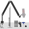 Picture of Microphone Boom Arm,Aokeo AK-45 Desk Adjustable Compact Mic Suspension Boom Scissor Arm Stand For Blue Yeti,Snowball iCE, HyperX QuadCast,SoloCast,Elgato Wave,Etc