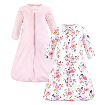 Picture of Hudson Baby Unisex Baby Cotton Wearable Sleeping Bag, Sack, Blanket, Floral Bouquet Long Sleeve, 18-24 Months