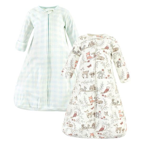 Picture of Hudson Baby Unisex Baby Cotton Wearable Sleeping Bag, Sack, Blanket, Girl Woodland Pals Long Sleeve, 18-24 Months