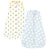 Picture of Hudson Baby Unisex Baby Cotton Wearable Sleeping Bag, Sack, Blanket, Daisy Bee Sleeveless, 3-9 Months