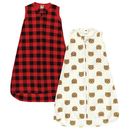 Picture of Hudson Baby Unisex Baby Cotton Wearable Sleeping Bag, Sack, Blanket, Brown Bear Sleeveless, 3-9 Months