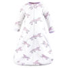Picture of Hudson Baby Unisex Baby Cotton Wearable Sleeping Bag, Sack, Blanket, Floral Unicorn Long Sleeve, 0-3 Months