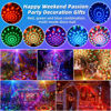 Picture of 2-Pack Disco Ball Party Light, Sound Activated DJ Lights with Remote - RGB Strobe Lamp - LED Stage Par Light for Home Room Karaoke Christmas Halloween Decorations Wedding Club Decor