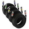 Picture of EBXYA XLR Cable 20ft 4 Pack - Mic Cables Balanced DMX Cable Male to Female Suitable for Microphones, Radio Station, Stage Lighting