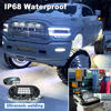 Picture of YiLaie RGB LED Rock Lights, with Phone App/Remote Control & Timing & Music Mode Rock Lights Kits, Waterproof Underglow Light for Jeep ATV RZR UTV SUV Off Road AUTO Motorcycle (6 Pods)