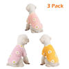 Picture of Kyaringtso Dog Sweater, 3 Pack Dog Sweaters for Small Dogs, Dog Clothes for Small Dogs Girl Boy, Ultra Soft and Warm Puppy Sweater Dog Coat for Winter Christmas (XX-Small, Dy Pink+Dy Purple+Dy Yellow)