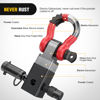 Picture of Nilight Anti-Theft Shackle Hitch Receiver 2Inch 45000 LBs Breaking Strength 3/4" Anti-Theft D Ring Shackle 5/8" Trailer Hitch Lock Pin Heavy Duty Solid Towing Kit for Trucks Off Road (Red&Black)
