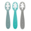 Picture of Nuby 3-Stage Baby's First Spoons Set - 3 Pack - 6+ Months - Baby Spoons with Easy Grip Handle - Serene