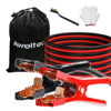 Picture of AWELTEC Jumper Cables 6 Gauge 20 Feet Battery Jumper Cables for Car -40℉ to 140℉ - Heavy Duty Booster Cables with Carry Bag, Safety Gloves and Iron Brush (6AWG x 20FT)