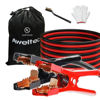Picture of AWELTEC UL-Listed Jumper Cables - 2 Gauge 20 Feet Battery Jumper Cables for Car, Heavy Duty Booster Cables (2AWG x 20Ft) with Carry Bag, Safety Gloves and Iron Brush