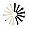 Picture of 12pcs Acoustic Guitar Bridge Pins Pegs and 2 Set Saddle Nut with 1pc Bridge Pin Puller Remover, Ivory & Black-Jinlop