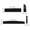Picture of 12pcs Acoustic Guitar Bridge Pins Pegs and 2 Set Saddle Nut with 1pc Bridge Pin Puller Remover, Ivory & Black-Jinlop