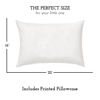 Picture of Little Sleepy Head Youth Pillow with Pillowcase 16x22, Soft Jumbo Toddler Pillow, Kids Pillow & Hypoallergenic Pillow Case - Best Kids Pillows for Sleeping, Perfect Kids Travel Pillow (White)