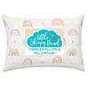 Picture of Little Sleepy Head Toddler Pillow with Pillowcase 13x18 - Kids Pillow for Sleeping - Toddler Pillow - Better Neck Support Ergonomic Pillow and Toddler Pillowcase - Best Pillows for Kids (Rainbows)