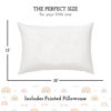 Picture of Little Sleepy Head Toddler Pillow with Pillowcase 13x18 - Kids Pillow for Sleeping - Toddler Pillow - Better Neck Support Ergonomic Pillow and Toddler Pillowcase - Best Pillows for Kids (Rainbows)