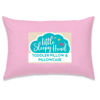 Picture of Little Sleepy Head Toddler Pillow with Pillowcase 13x18, Kids Pillow for Sleeping, Toddler Pillow 2 Year Old, Better Neck Support Ergonomic Pillow and Toddler Pillowcase, Best Pillows for Kids (Pink)