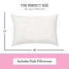 Picture of Little Sleepy Head Toddler Pillow with Pillowcase 13x18, Kids Pillow for Sleeping, Toddler Pillow 2 Year Old, Better Neck Support Ergonomic Pillow and Toddler Pillowcase, Best Pillows for Kids (Pink)