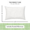 Picture of Toddler Pillow with Pillowcase 13x18, Kids Pillow for Sleeping, Toddler Pillow 2 Year Old, Better Neck Support Ergonomic Pillow and Toddler Pillowcase, Best Pillows for Kids (Gingham Green)
