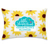 Picture of Little Sleepy Head Toddler Pillow with Pillowcase 13x18 - Kids Pillow for Sleeping - Toddler Pillow - Better Neck Support Ergonomic Pillow and Toddler Pillowcase - Best Pillows for Kids (Sunflowers)