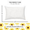Picture of Little Sleepy Head Toddler Pillow with Pillowcase 13x18 - Kids Pillow for Sleeping - Toddler Pillow - Better Neck Support Ergonomic Pillow and Toddler Pillowcase - Best Pillows for Kids (Sunflowers)