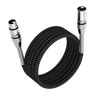Picture of FIBBR XLR Cable 100ft/30M, Microphone Cable Nylon Braided XLR Male to Female Heavy Duty Balanced Microphone Cord Compatible with Preamps/Speaker Systems and More