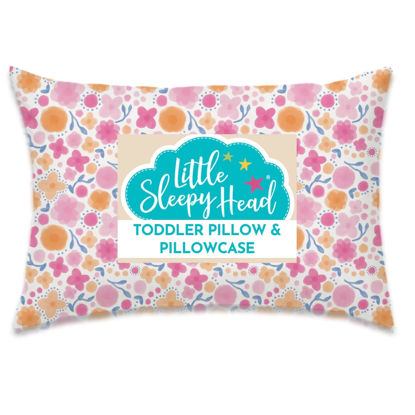 Picture of Toddler Pillow with Pillowcase 13x18 - Kids Pillow for Sleeping - Toddler Pillow - Better Neck Support Ergonomic Pillow and Toddler Pillowcase - Best Pillows for Kids (Whimsy Garden)