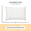 Picture of Toddler Pillow with Pillowcase 13x18 - Kids Pillow for Sleeping - Toddler Pillow - Better Neck Support Ergonomic Pillow and Toddler Pillowcase - Best Pillows for Kids (Gingham Yellow)