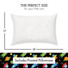 Picture of Toddler Pillow with Pillowcase 13x18 - Kids Pillow for Sleeping - Toddler Pillow - Better Neck Support Ergonomic Pillow and Toddler Pillowcase - Best Pillows for Kids (Space 'N Rockets)