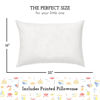 Picture of Little Sleepy Head Youth Pillow with Pillowcase 16x22, Soft Jumbo Toddler Pillow, Kids Pillow & Hypoallergenic Pillow Case - Best Kids Pillows for Sleeping, Perfect Kids Travel Pillow (Beach Days)