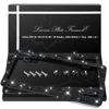 Picture of QUANQIUFEI 2 Pack Bling License Plate Frames, Sparkly Rhinestone Diamond Car License Plate Cover for Women, Stainless Steel Car Accessories with Glitter Crystal Caps (Black)