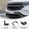 Picture of QUANQIUFEI 2 Pack Bling License Plate Frames, Sparkly Rhinestone Diamond Car License Plate Cover for Women, Stainless Steel Car Accessories with Glitter Crystal Caps (Black)